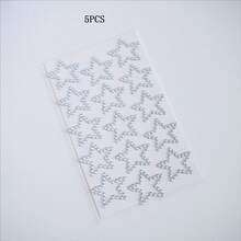 8/5/1 Pc Star-Shaped And Heart-Shaped Crystal Stickers, Pearl Stickers, Shiny Rhinestone Stationery Stickers, Art Decoration, Craft Materials, Diamond Stickers, Star Stickers, Suitable For Girls, Birthday Gifts, Party Gift Bag Fillers.Scrapbook Supplies,Journaling Supplies,Mobile Phone Stickers, Scrapbooking - Square - View 14