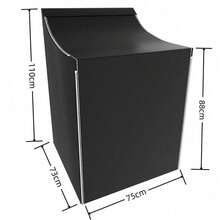 Silver Coated Oxford Cloth Washing Machine Cover, Dust Proof Protective Case Suitable For Top Load Washer And Tumble Dryer - Multicolor - View 15