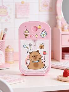 New Cute Capybara Pattern Transparent PET Card Spray Bottle, Perfume Spray Bottle, Makeup Remover Liquid Refill Bottle, Moisturizing Spray Bottle, Suitable For Nail Polish, Makeup Remover, Toner And Cleansers - Multicolor - View 2