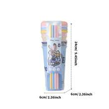 Miniso Disney Zootopia Straw Plastic Cup 4 - Piece Set, 520mL Large Capacity Meeting Various Drinking Needs, Vivid Character Patterns Adding Usage Fun, High - Quality Plastic Material , Suitable For Home And Outing (1 Set) - Multicolor - View 11