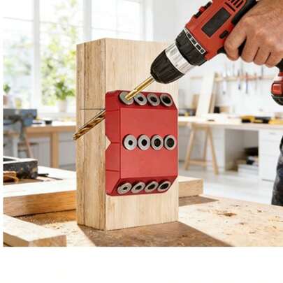 موجه ثقب خشبي من سبيكة الألومنيوم بزاوية 30/45/90 درجة، موجه ثقب مستقيم ومائل، أداة تثبيت DIY