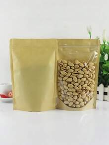 5/10 túi giấy Kraft độ nét cao, túi tự dán bán trong suốt, túi giấy Kraft hình âm dương tự đứng, túi đựng thực phẩm kín, túi đựng kẹo. - Nhiều màu - Xem 4