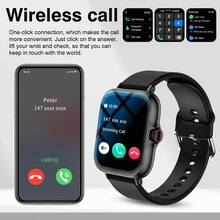 Smartwatch With Wireless Calling/Dialing, Multiple Sports Modes, Call Reminder And Rejection, SMS Reminder, Customizable Wallpaper, Compatible With IPhone/Android - Multicolor - View 2