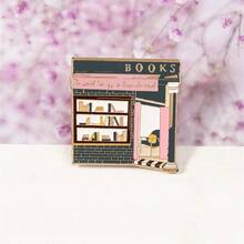 Cartoon Bookstore Enamel Pin Custom Decorative Brooches Ornaments Lapel Bag Badges Jewelry Gifts Pin Pin For Clothes Bag Charm Backpack For School Office Accessories Shirts Jacket Halloween Autumn-Winter Accessories,Suitable For Teens, Youth,Men,Casual, Outdoor, Athletic, Vacation, Graduation Gifts, Birthday, Daily Wear Clothes Pin Funny Cute Teacher Gifts Costume Accessories Bag Charms Christmas Men Gifts Bag Pins - 彩色 - 查看 4