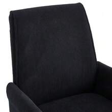 Height-Adjustable Office Swivel Chair With A Medium-High Backrest, Striped Upholstery, And Ergonomic Design – The Ideal Choice For Work, Study, Or Relaxation. The Medium Back Support Offers Excellent Support. - Black - View 6