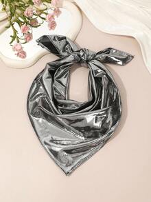 1 st. leopardmönstrad och metallisk hårhalsduk, retro tofshuvudbonad för strand, fest och vardag - Multifärgad - Visa 10