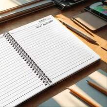 Autumnal Bookstore Aesthetic Spiral Notebook For Creative Journaling,No Pen Included. - F - View 5