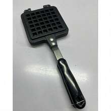 1件经典方形/圆形铝制烘焙模具，华夫饼机和煎锅烹饪用具 - 黑色 - 查看 14