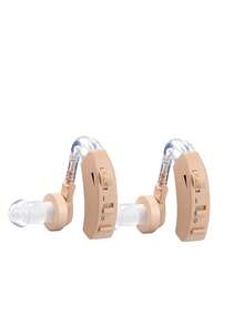 Ear-Mounted Hearing Aid, Audio Amplification, Suitable For The Elderly, Intelligent Noise Reduction Function, Invisible Hearing Amplifier With Volume Control - Apricot - View 2