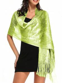 1pc Shiny Metal Shawl, Round Buckle Tassel Scarf, Suitable For Evening Gala, Party, Wedding And Other Occasions - 01-gold - View 28