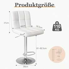 Barstools - White - View 2