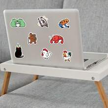 100 piezas Pegatinas de animales de dibujos animados lindos y mixtos, graffiti, para DIY en teléfono, guitarra, portátil, cuaderno, maleta, taza, pegatinas divertidas, Kindle, suministros de scrapbooking, pegatinas para portátil papelería manualidades libro de sticker estikers - 1 Set - Ver 10