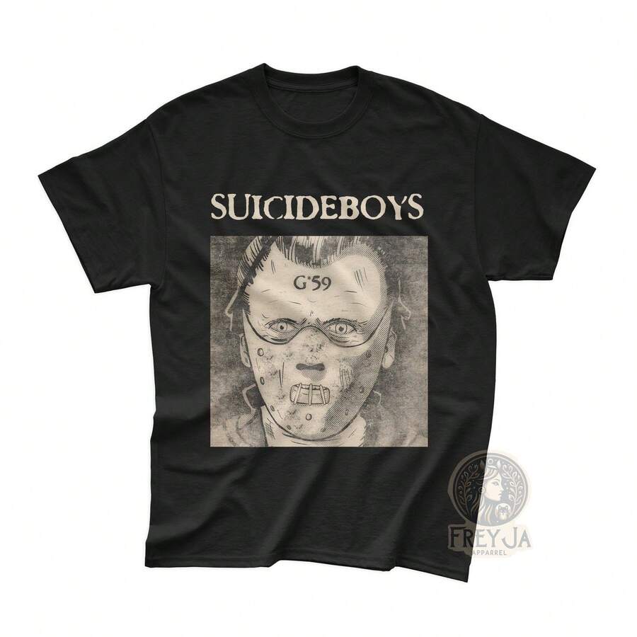 Suicide Boys Exclusive T-Shirt - Unisex Rap Music Tee - G59 Merch - Hip Hop Apparel Gift - Scrim Shirt - Ruby Da Cherry - 黑色 - 查看 1