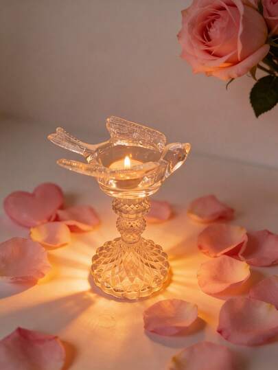 Chân nến để bàn lãng mạn, đồ trang trí chân nến sáng tạo, đồ trang trí bàn làm việc ngày lễ, đế chân nến hình chim, thích hợp cho bàn làm việc tại nhà, tạo không khí ấm áp và lãng mạn cho mùa lễ hội, món quà ngày lễ hoàn hảo, vật trang trí trung tâm bàn ăn ngày lễ, đồ trang trí bàn làm việc.