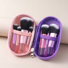 10-Piece Makeup Brush Set With Bag - BỘ 10 PINCEIS - Xem 5