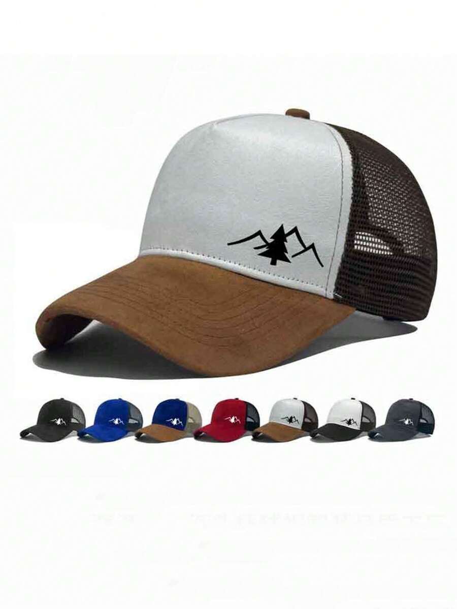 Mũ lưỡi trai in hình núi non, chất liệu polyester, đa năng, thích hợp làm quà tặng cho gia đình, bạn bè, người yêu, dịp Giáng sinh, Ngày của Mẹ, Ngày của Cha, Ngày Nhà giáo, sinh nhật. - Nhiều màu - Xem 1