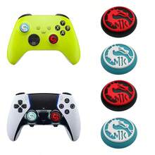 Red & Blue Silicone Joystick Thumb Grip Caps, Compatible With PS2/3/4/5, /360 Controllers, Non-Slip, Sweat-Proof, Easy To Install, Enhances Gaming Experience, Essential Accessory For Gamers - View 4