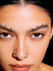 Khuyên môi/mũi/lông mày tự dính, có thể tái sử dụng, chống thấm nước, đính đá lấp lánh, tự làm trang sức mặt, thích hợp cho tiệc tùng, đi biển, mặc hàng ngày, ngày lễ, Ngày Valentine, Ngày của Mẹ, kỷ niệm, sinh nhật, quà tặng thời trang và cá tính. - Nhiều màu 2 - Xem 7