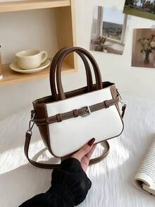 Una bolsa de mujer tipo bandolera con estilo retro, sencilla pero sofisticada, un nuevo modelo exquisito y clásico del 2026 - Multicolor - Ver 4