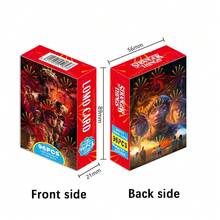 96张/盒 神秘暗黑风格贴纸套装，包含60张角色卡+36张恐怖贴纸，电影粉丝聚会礼物 - 彩色 - 查看 4