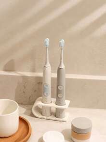 Universal Electric Toothbrush Holder | Anti-Slip Ventilated Base For Dry Storage | Modern Minimalist Design, Suitable For Home Toothbrush Holder, Razor Holder (Single/Dual Slot Optional) - Multicolor - View 5