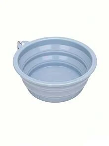 Tazones plegables para mascotas en colores de macarrón, adecuados para viajes al aire libre con gatos y perros. Estos tazones colgantes de silicona para beber y alimentar vienen en cinco colores: rosa, azul, morado, amarillo y verde - Multicolor - Ver 1