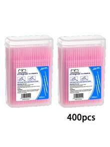 Tăm xỉa răng dùng một lần, hộp 400/200 chiếc, tăm xỉa răng hai đầu siêu mịn cầm tay, tăm xỉa răng nhựa dùng một lần, bàn chải kẽ răng, tăm chăm sóc răng miệng, hai lựa chọn đóng gói được giao ngẫu nhiên. - Nhiều màu - Xem 8
