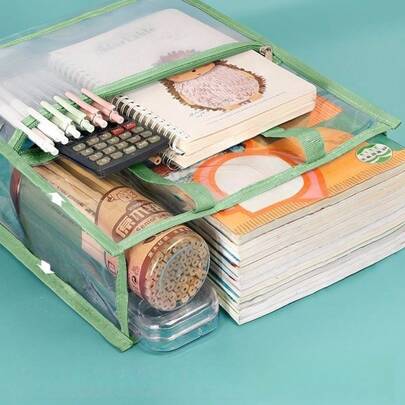 Túi đựng tài liệu rộng rãi được thiết kế để dễ dàng cất giữ giấy A4, máy tính bảng và sách, hộp đựng đồ dùng văn phòng di động tiện dụng cho trường học, văn phòng hoặc nhà.