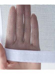 1pc Reusable High-Quality Mosquito Net Screen, Anti-Mosquito, Provides Good Ventilation, Blocks Dust, Easy To Install - Gray Mesh With White Edges - View 7