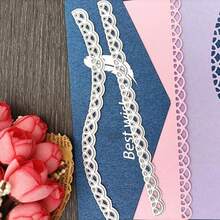 Khuôn viền ren, khuôn làm thiệp, khuôn cắt hoa văn, khuôn cắt kim loại, khuôn làm album ảnh, khuôn dập nổi tự làm và các vật dụng thủ công khác. - trắng bạc - Xem 2