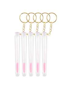 Conjunto de 10 Pincéis de Cílios Reutilizáveis, Tubos de Pincel para Sobrancelhas Descartáveis e Substituíveis, à Prova de Poeira, com Pontas de Diamante para Rímel, Ferramenta de Maquiagem para Cílios - Multicolorido - Ver 26