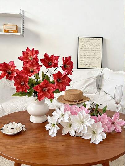 1 cây hoa leo Clematis nhân tạo dài 70cm, thích hợp trang trí tường, phòng khách, phòng ngủ, đám cưới, tiệc tùng, bàn ăn, văn phòng, sân vườn, ngoài trời. Trang trí nhà cửa, nhà bếp, bàn ăn, sân vườn, mùa xuân hè thu đông, hoa nhân tạo, cây giả, đồ trang trí sân vườn, trang trí tường, phụ kiện phòng tắm, trang trí sinh nhật, nhà cửa & đời sống, làm vườn, Ngày của Mẹ, quà tặng Ngày của Mẹ, quà tặng cho phụ nữ, quà tặng Ngày của Mẹ, quà tặng cho mẹ
