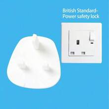2/4/8/12/16/20/24pcs Pear-Shaped British Style Baby Power Socket Covers, UK Standard Outlet Protectors, Children Party Home Decor, Gifts - Multicolor - View 7