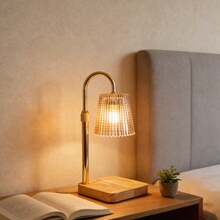 Candle Warmer Lamp With Timer & Dimmer - Adjustable Height Vintage Home Decor For Bedroom New Home, Perfect For Scented Jars - 1PC - View 3