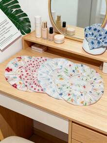 Bộ 2 món mũ tắm và mũ ngủ bằng satin chống thấm nước có thể tái sử dụng, mũ tắm và ngủ co giãn, mũ che tóc dùng tại nhà, khi đi du lịch và hàng ngày. - Nhiều màu - Xem 9