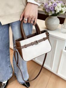 Una bolsa de mujer tipo bandolera con estilo retro, sencilla pero sofisticada, un nuevo modelo exquisito y clásico del 2026 - Multicolor - Ver 5