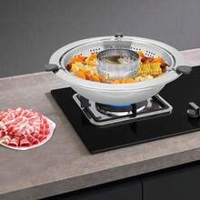 Rotary Hot Pot Hot Pot With Divider Chinese-Style Lifting Hot Pot - View 6