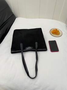 Bolso de mano de gran capacidad para mujer, nueva bolsa de hombro versátil y de moda para ir al trabajo - Negro - Ver 3