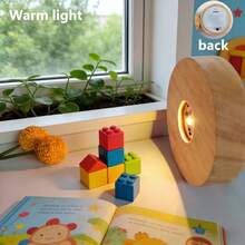1pc 8cm Round LED Crystal Ball Light Base - With Switch, Warm White Light, Battery Powered (Battery Not Included) - Suitable For Crystal, Glass, Resin, DIY Decorations, Indoor Party Atmosphere Lighting - Multicolor - View 7