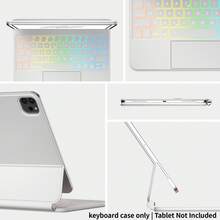 适用于 iPad 第 11 代(A16,2025 年)/第 10 代的带键盘保护套,配备 2022 款妙控键盘,按键回弹灵敏,带背光,表面防污,支持多点触控板 - 查看 7