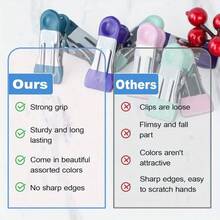 Heavy Duty Metal Food Bag Clips With Scratch-Resistant Vinyl Coated Ends, Food Packaging Clips, Kitchen Food Bag Clips, Photo/Document Clips - Random - View 4