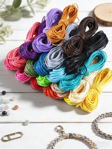 20 Colors Bracelet Cord, 10m Each Color Silk Beading Cord Bracelet String Cord For Jewelry Making, Necklace String Macrame Lanyard String, DIY Bracelets Necklace Jewelry Making - Waxed Thread/rope - View 4