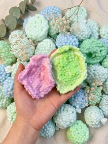 1 个全新有趣的手工制作可挤压绿球，非常适合制作创意玩具、全球家庭聚会、节日派对、开斋节、狂欢节、复活节，手工制作的绿色减压球带有爆珠 - ASMR 放松玩具 - 彩色 - 查看 3