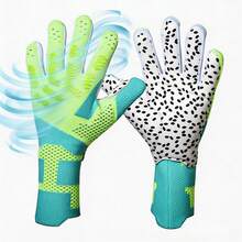 1 đôi găng tay thủ môn bóng đá, chống trơn trượt, chống mài mòn, dùng trong tập luyện, bảo vệ ngón tay. - màu xanh lá - Xem 10