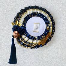 1个复古设计徽章夹，11种颜色可选，流苏蝴蝶翅膀玫瑰褶皱圆形徽章夹，手工DIY成品，动漫卡通游戏角色扮演周边徽章夹，ACG名人粉丝周边，宅男配件，漫展角色扮演服装装饰 - A - 查看 23