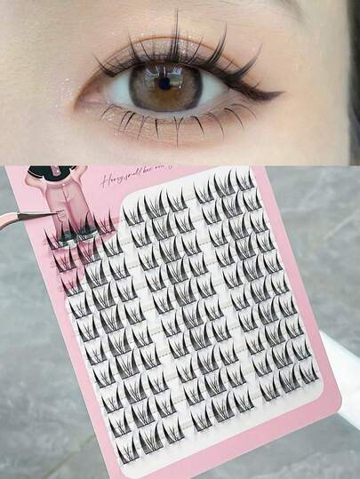 Bộ mi giả MIXIAOHE Comic Night Cat, kiểu dáng tự nhiên, mềm mại, dễ dàng tự làm cho người mới bắt đầu.