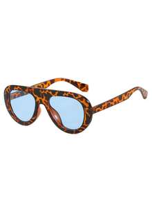 1副男士时尚眼镜，新款高品质小框复古时尚眼镜，个性化Y2K音乐节街头风格，适合夏季、骑行、钓鱼等场合。 - 彩色 - 查看 20