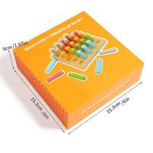 Juguete de clasificación de colores de madera Montessori, juguete de entrenamiento de habilidades motoras finas para niños, actividades del aula preescolar - Inserto cilíndrico - Ver 8