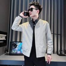 Novedad: Chaqueta a cuadros para hombre estilo <<Rebel-Chic» (efecto dos piezas) -  de primavera/otoño | El estilo streetwear más candente del momento - Blanco - Ver 5