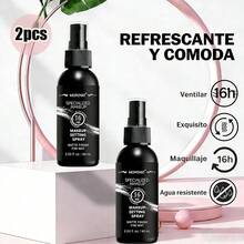 Fijador de maquillaje en spray Lasting Mist Matte de 60ml/2.03 Oz | Spray fijador de acabado mate de larga duración | Fórmula hidratante que mantiene la piel fresca y humectada | Efecto calmante y suavizante, ideal para uso durante todo el día | Ayuda a fijar el maquillaje en su lugar sin resecar ni apelmazar - negro - Ver 2